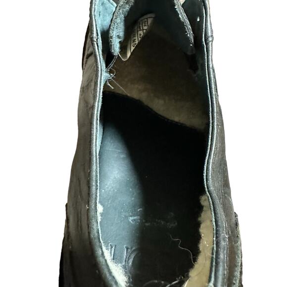 UGG Australia Bristol Men's Black Leather Slip On Shoes size US 9 1/2 - Picture 13 of 13